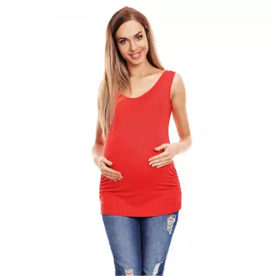 Koszulka ciążowa Model 0141 Coral - PeeKaBoo