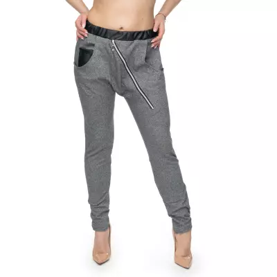 Spodnie Damskie Model 0103 Dark Grey - PeeKaBoo