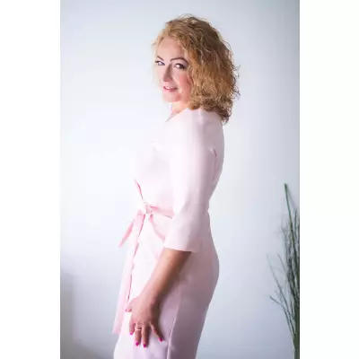 Sukienka Model Kalines Powder Pink - Jersa