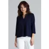 Bluzka Model L035 Navy - Lenitif