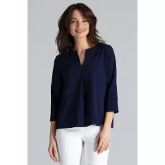 Bluzka Model L035 Navy - Lenitif