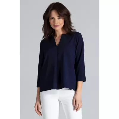 Bluzka Model L035 Navy - Lenitif