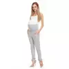 Spodnie Ciążowe Model 0135 Grey - PeeKaBoo