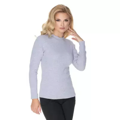 Bluzka Model 0166 Grey - PeeKaBoo