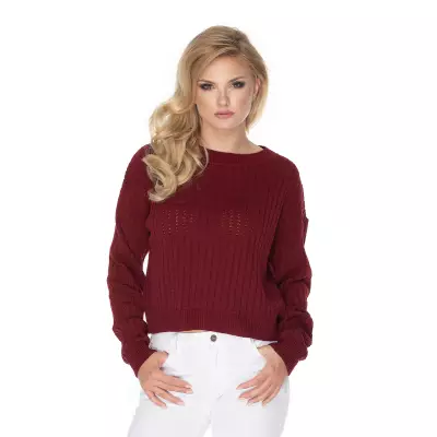 Sweter Damski Model 70022 Bordo - PeeKaBoo