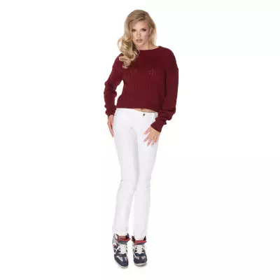 Sweter Damski Model 70022 Bordo - PeeKaBoo