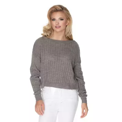 Sweter Damski Model 70022 Cappuccino - PeeKaBoo