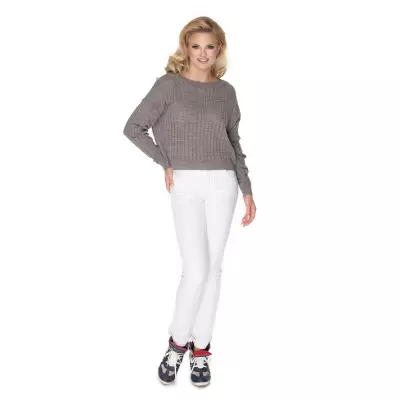 Sweter Damski Model 70022 Cappuccino - PeeKaBoo