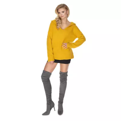 Sweter Damski Model 30070 Yellow - PeeKaBoo