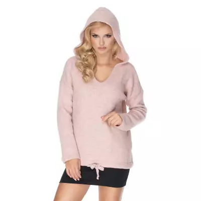 Sweter Damski Model 30070 Powder Pink - PeeKaBoo