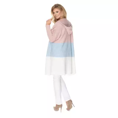 Sweter Kardigan Model 30069 Powder Pink/Sky Blue - PeeKaBoo