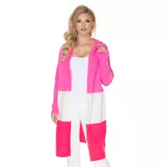 Sweter Kardigan Model 30069 Pink/Fuksja - PeeKaBoo