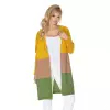 Sweter Kardigan Model 30069 Musztard/Green - PeeKaBoo