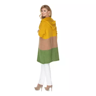 Sweter Kardigan Model 30069 Musztard/Green - PeeKaBoo