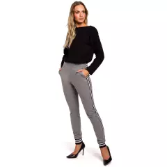 Spodnie Damskie Model MOE460 Grey - Moe