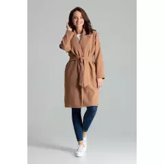 Płaszcz Damski Model L054 Beige - Lenitif