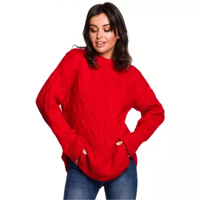 Sweter Damski Model BK038 Red - BE Knit