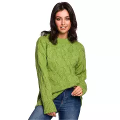 Sweter Damski Model BK038 Green - BE Knit