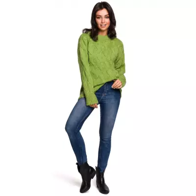 Sweter Damski Model BK038 Green - BE Knit