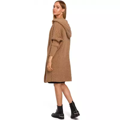 Sweter Kardigan Model MOE475 Camel - Moe