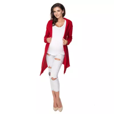 Sweter Kardigan Model 40045 Red - PeeKaBoo