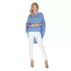 Sweter Ponczo Model 30068 Jeans - PeeKaBoo