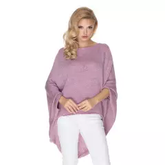 Sweter Ponczo Model 30068 Lila - PeeKaBoo