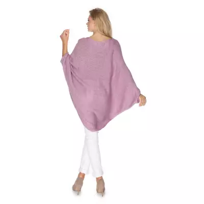 Sweter Ponczo Model 30068 Lila - PeeKaBoo