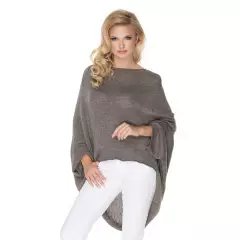 Sweter Ponczo Model 30068 Tabak - PeeKaBoo