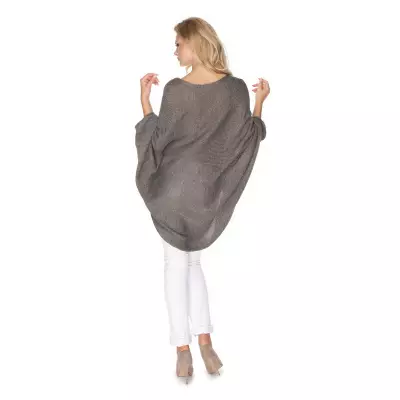 Sweter Ponczo Model 30068 Tabak - PeeKaBoo