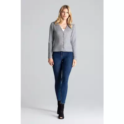 Sweter Damski Model M683 Grey - Figl