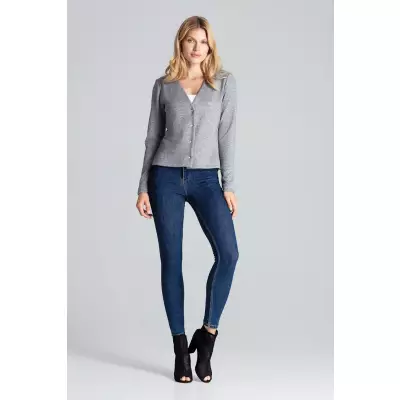 Sweter Damski Model M683 Grey - Figl