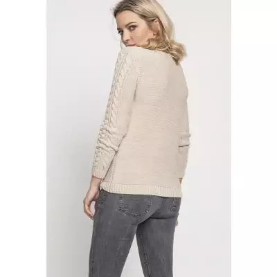 Sweter Damski Model SWE186 Beige - MKM