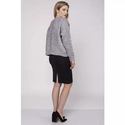 Sweter Kardigan Model SWE150 Grey - MKM