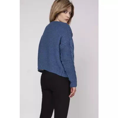 Sweter Kardigan Model SWE150 Jeans - MKM