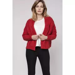 Sweter Kardigan Model SWE150 Coral - MKM