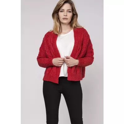 Sweter Kardigan Model SWE150 Coral - MKM