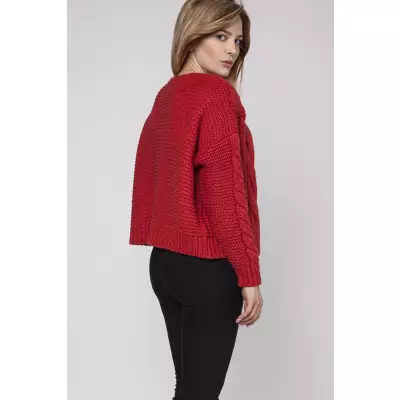 Sweter Kardigan Model SWE150 Coral - MKM