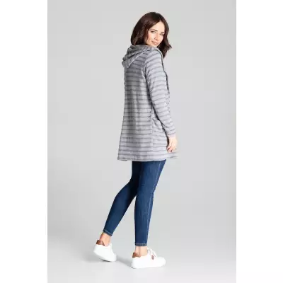 Sweter Kardigan Model L070 Grey - Lenitif