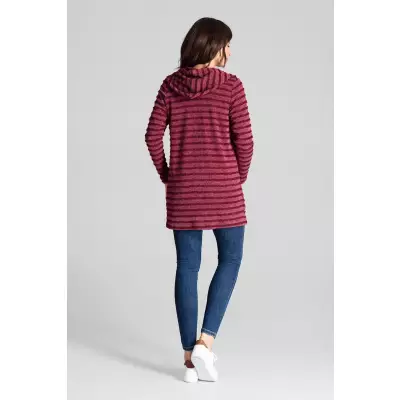 Sweter Kardigan Model L070 Bordo - Lenitif