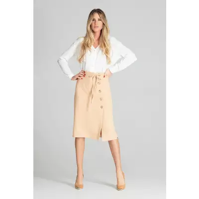 Spódnica Model M697 Beige - Figl