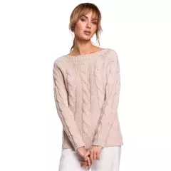 Sweter Damski Model MOE511 Powder Pink - Moe