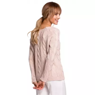 Sweter Damski Model MOE511 Powder Pink - Moe