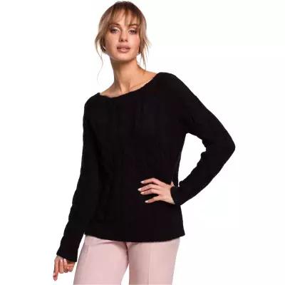 Sweter Damski Model MOE511 Black - Moe