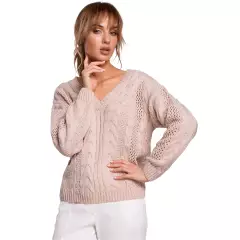 Sweter Damski Model MOE510 Powder Pink - Moe