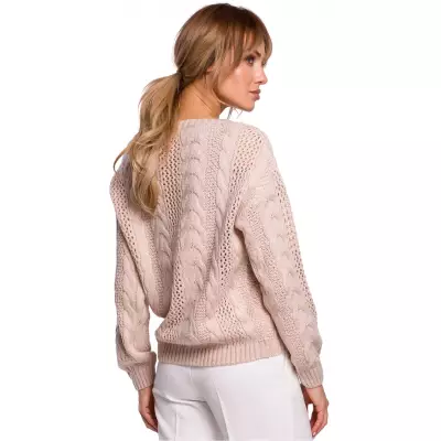 Sweter Damski Model MOE510 Powder Pink - Moe