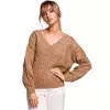 Sweter Damski Model MOE510 Beige - Moe