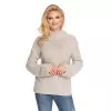 Sweter Damski Model 70032 Beige - PeeKaBoo