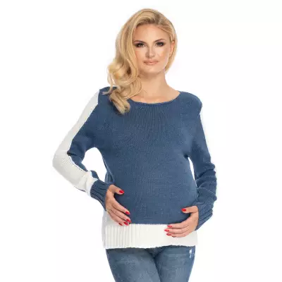 Sweter Damski Model 70038 Jeans - PeeKaBoo