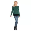 Sweter Damski Model 70038 Forest Green - PeeKaBoo